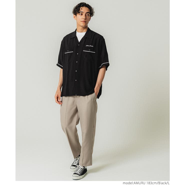 刺繍ボーリングシャツ[品番：PA000014015]｜coca（コカ）のメンズ