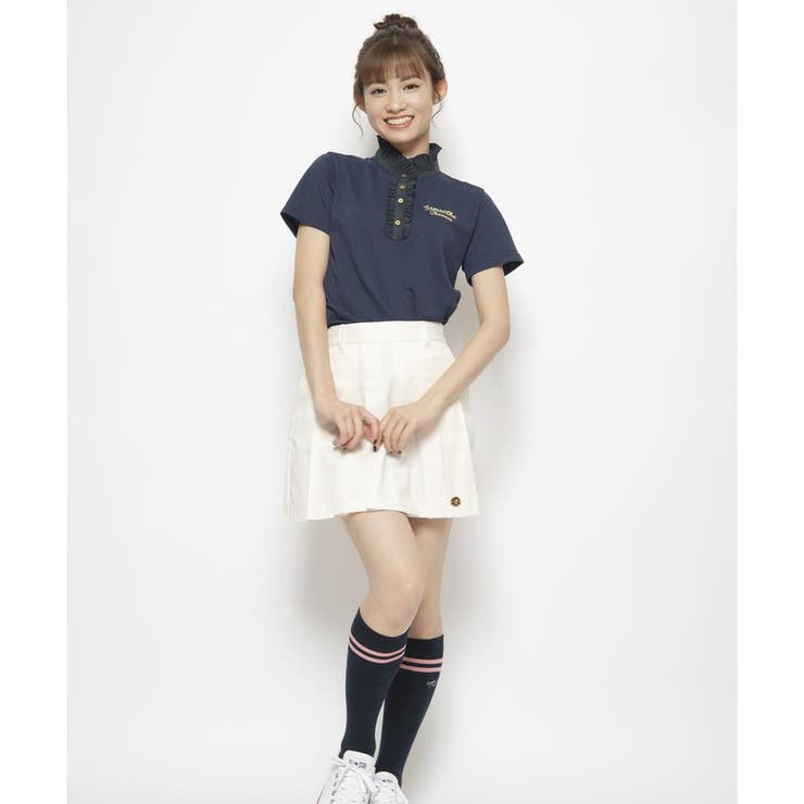 サージプリーツスコート[品番：STJW0009282]｜Samantha GOLF（サマンサ