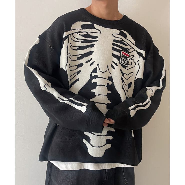 VISIONスカルグラフィックニットプルオーバー[品番：WG010093189