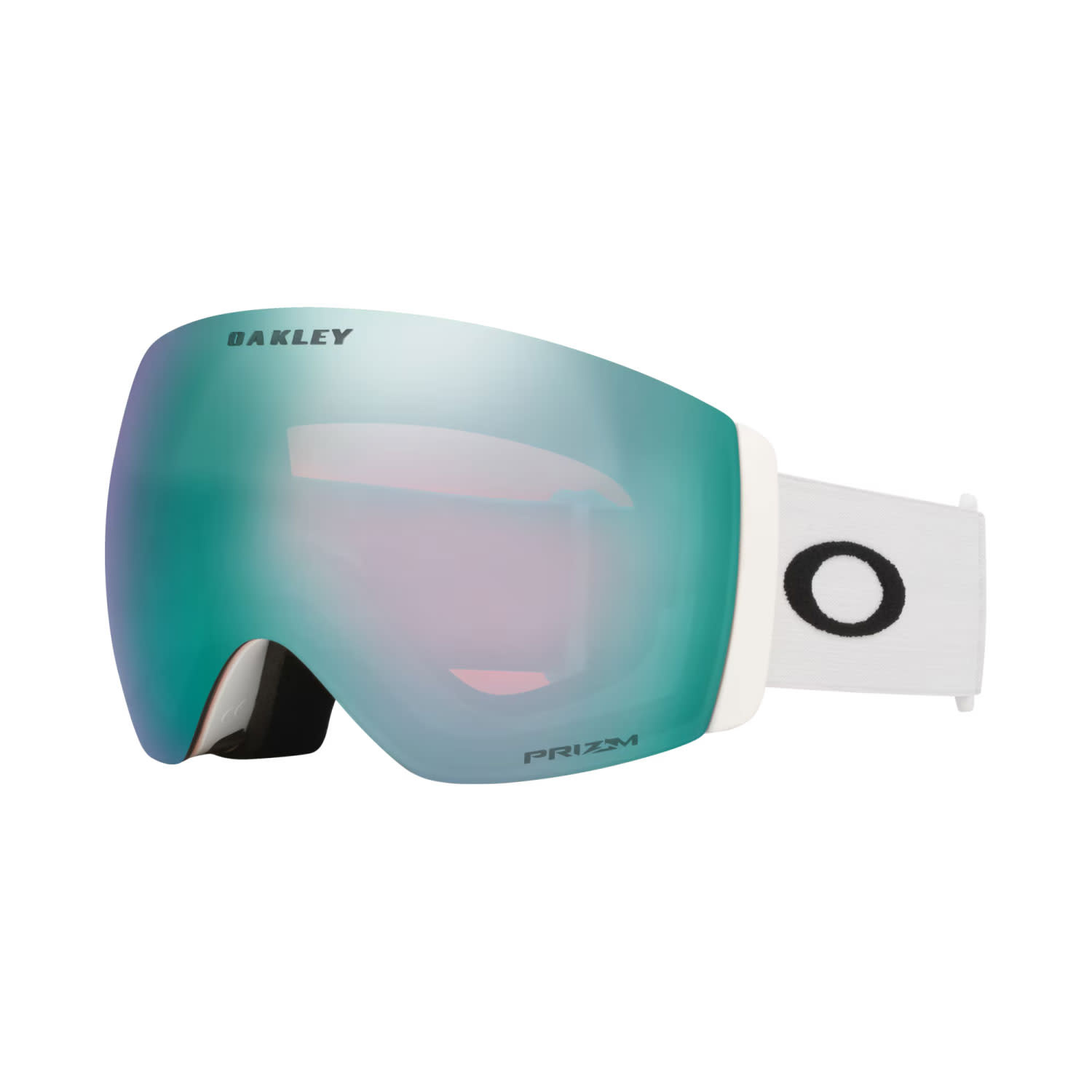 Oakley Flight Deck Pro L Goggles Matte White Strap Prizm Sapphire