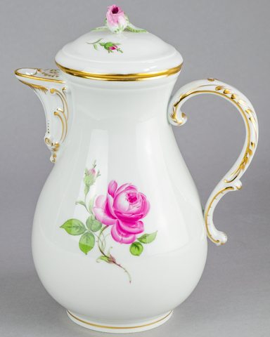 マイセン ピンク・イエローローズ（薔薇） – アンティークテーブル