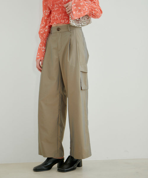 VIS(ビス) / 【セットアップ対応】タックギャザーワイドカーゴパンツ