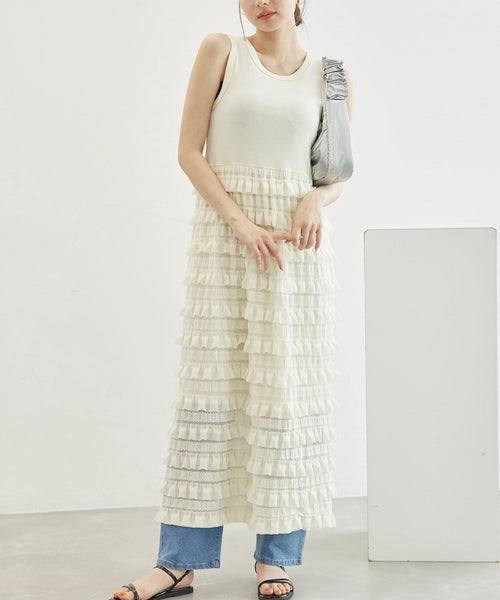 ROPÉ PICNIC(ロペピクニック) / フリルティアードノースリーブ