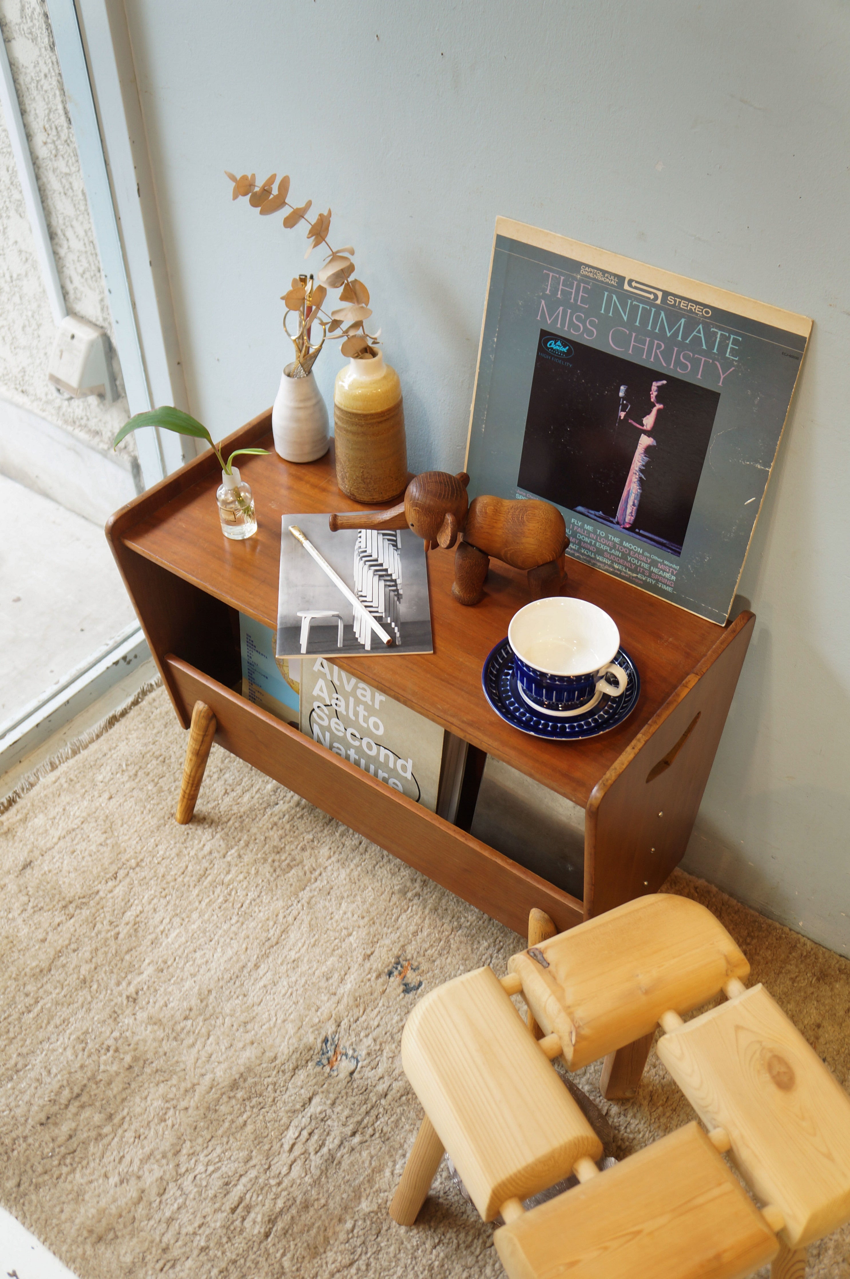 ヴィンテージ マガジンラック サイドテーブル/Vintage Magazine Rack