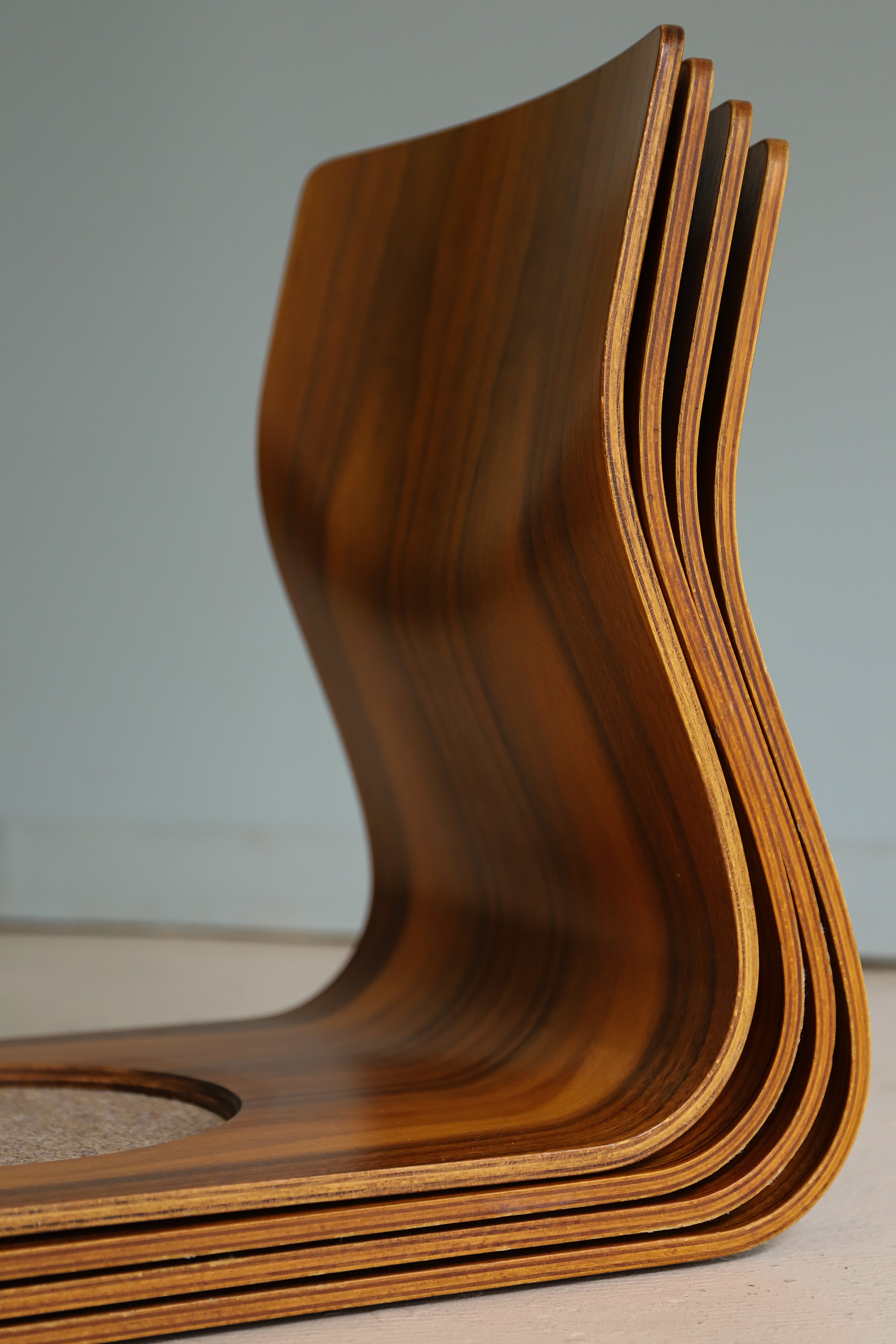 天童木工 座イス ローズウッド プライウッド ジャパニーズモダン/Tendo