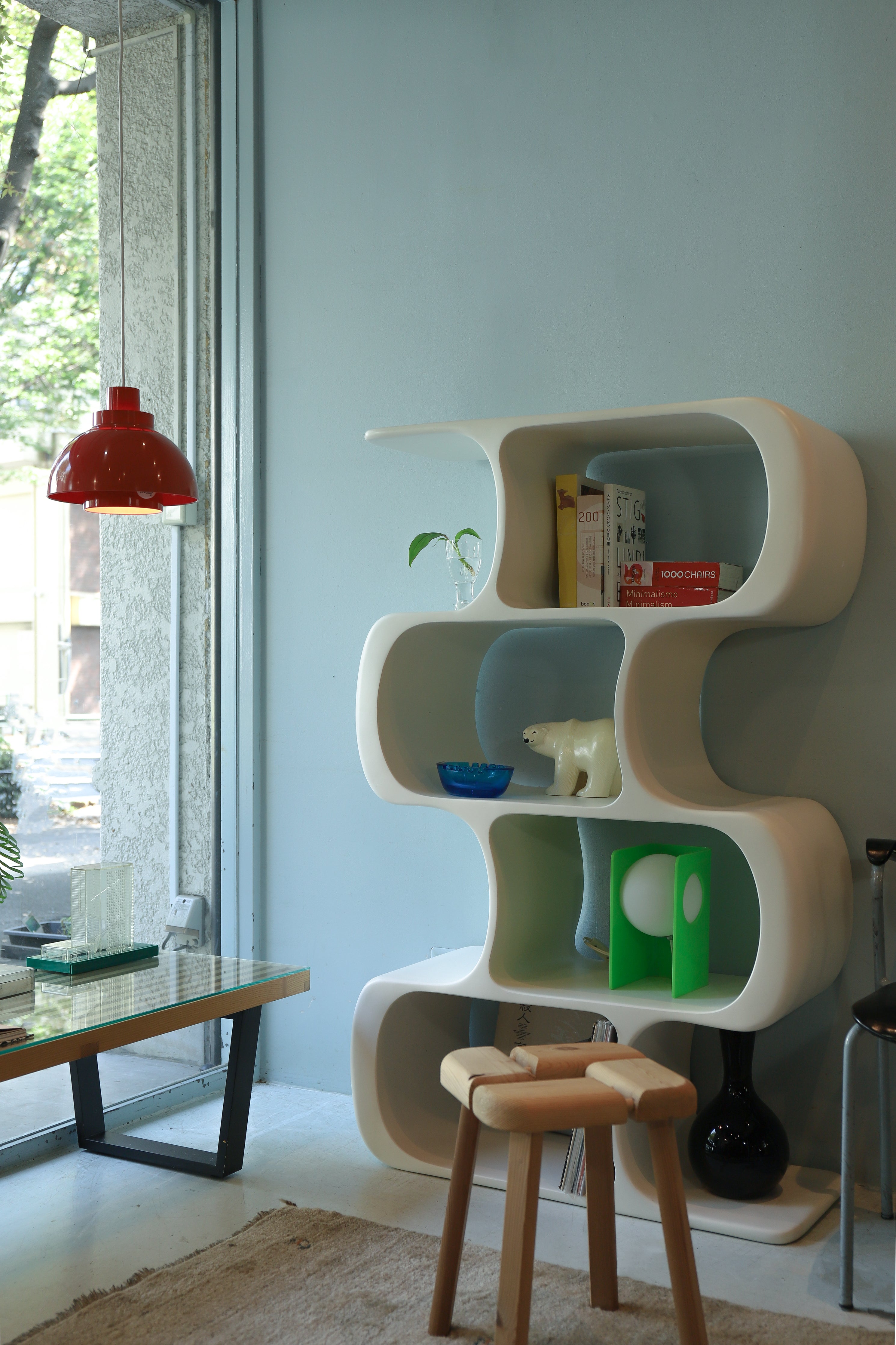 ミッドセンチュリーデザイン ドラゴンシェルフ スペースエイジ FRP