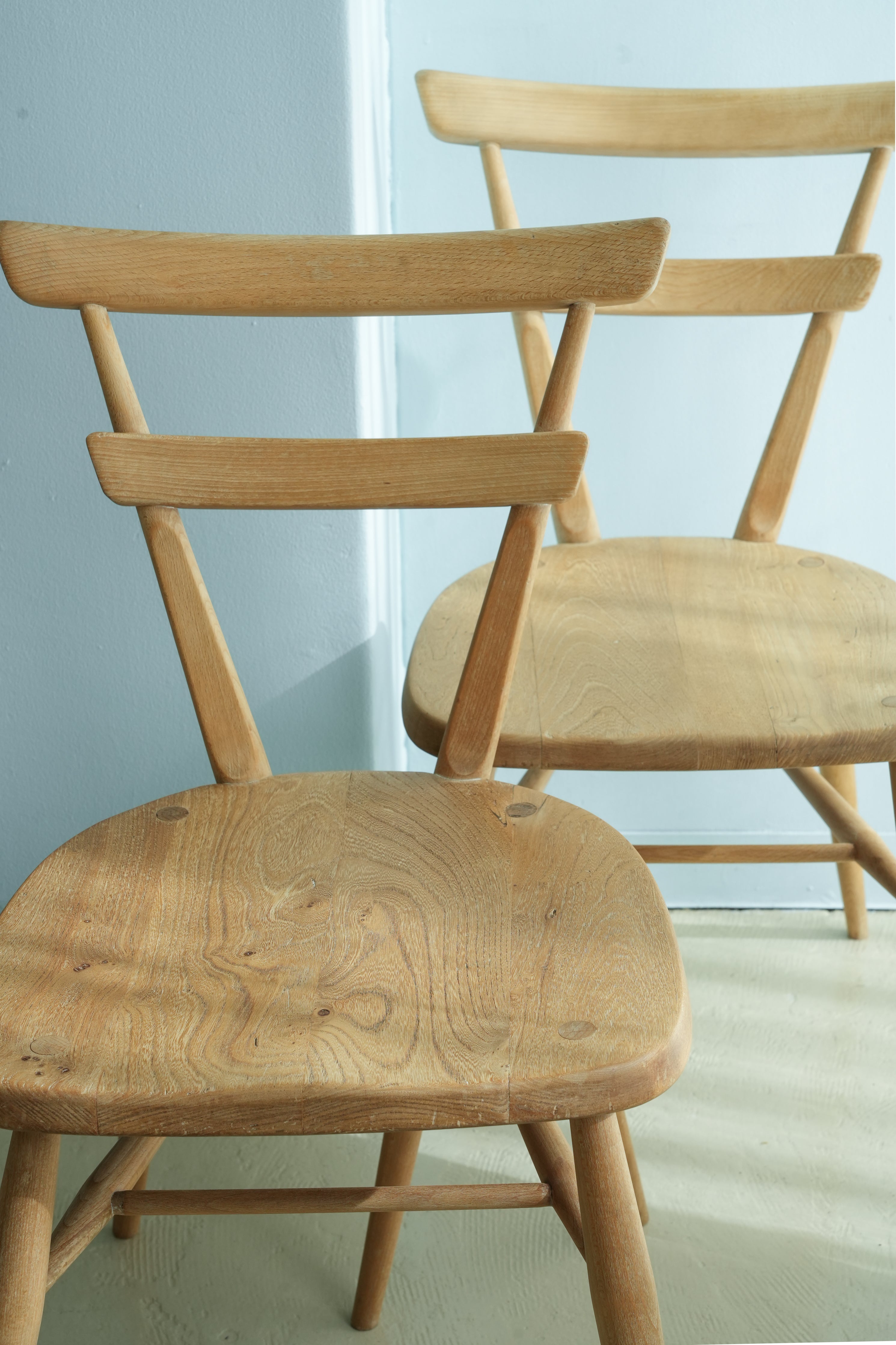 イギリスヴィンテージ アーコール スタッキングチェア 椅子 グリーン