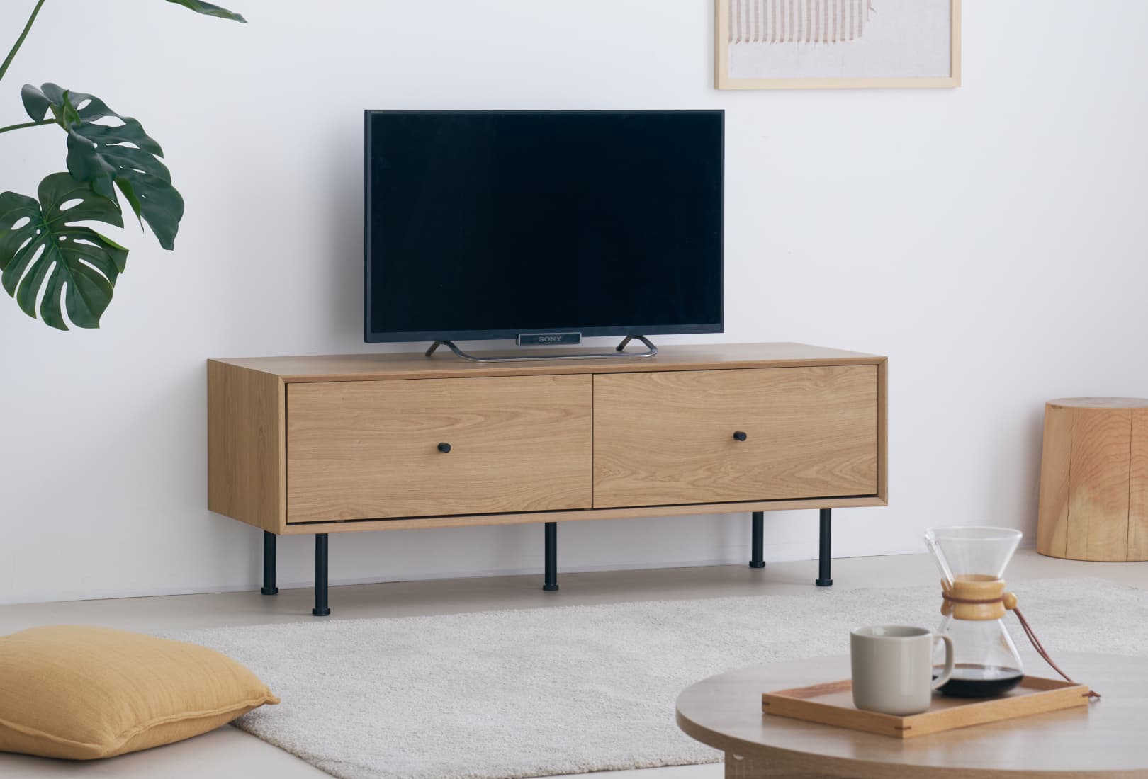 あす着] 幅120cm テレビボード TV台 ローボード 木製 収納 棚 引き出し