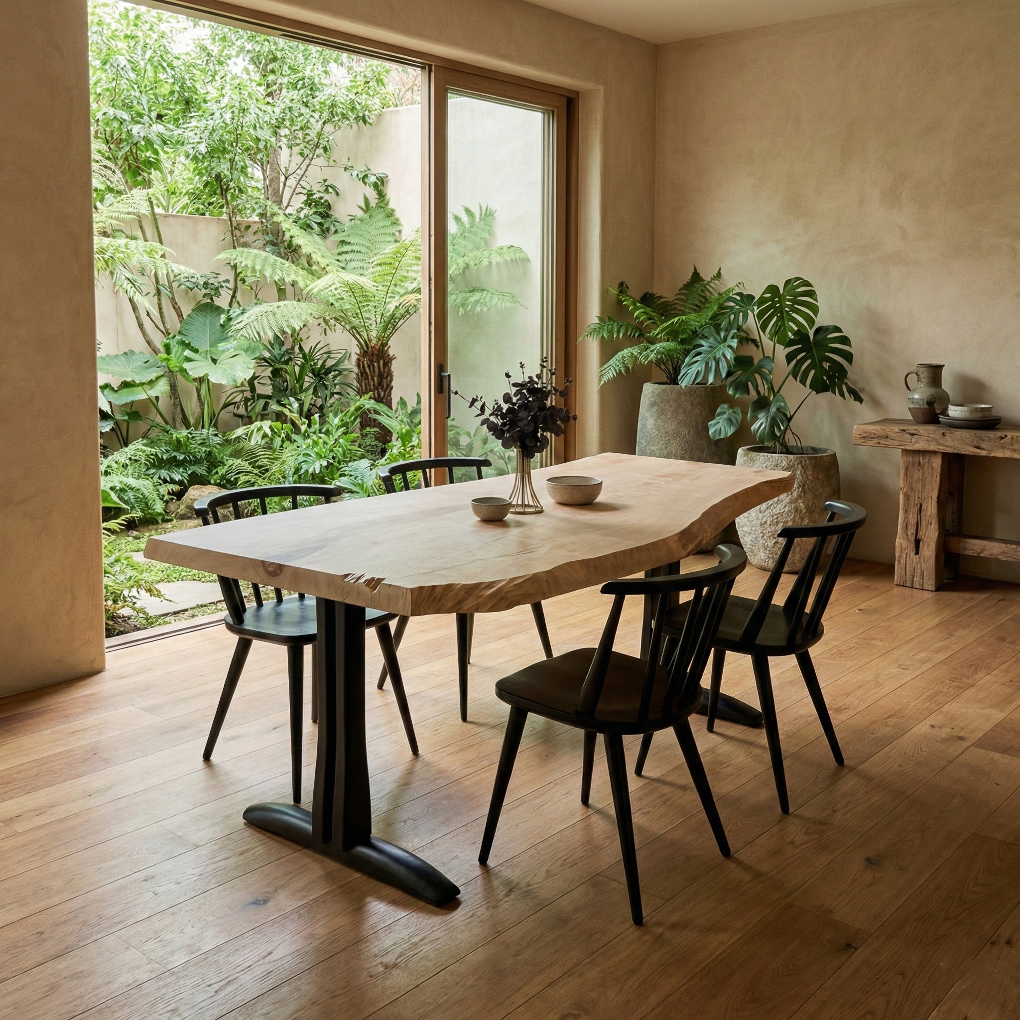 KIDOMEIMOKU 栃一枚板ダイニングテーブル｜175cm(6人掛け) – 【公式