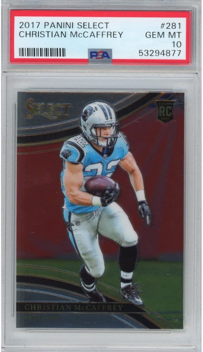 Graded 2017 Panini Select Christian McCaffrey #281 Rookie RC