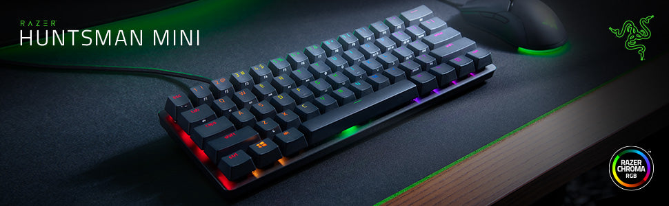Razer Huntsman Mini Mercury White - Clicky Optical Switch