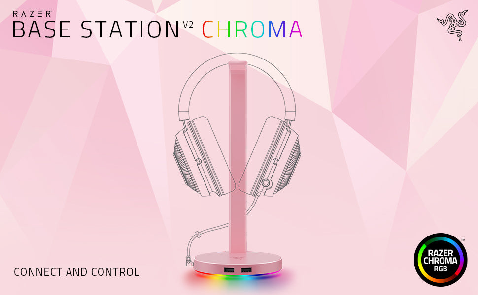Razer Base Station V2 Chroma Quartz Pink ベースステーション