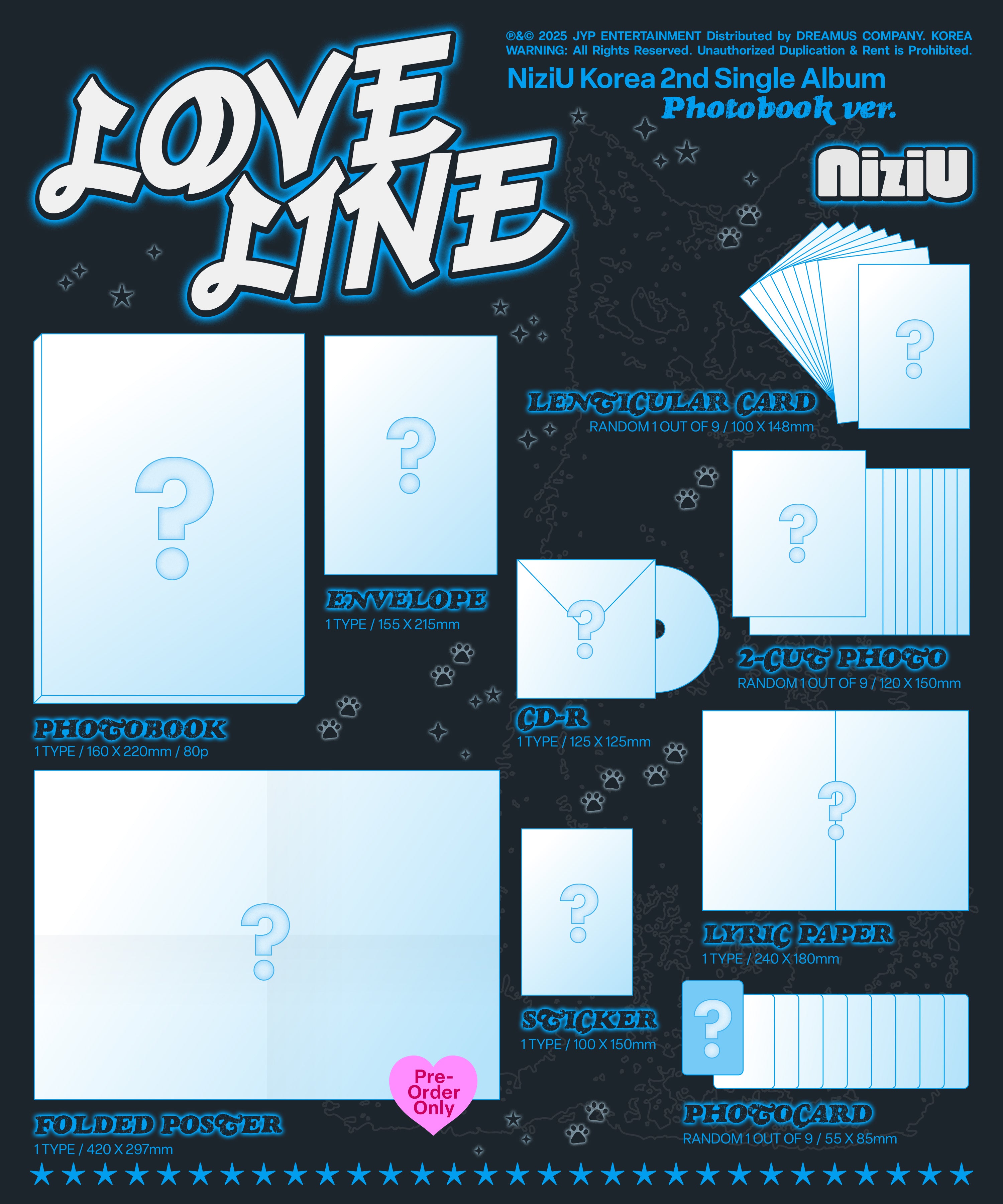 NiziU Korea 2nd Single Album LOVE LINE (Photobook ver.) – Nemoz
