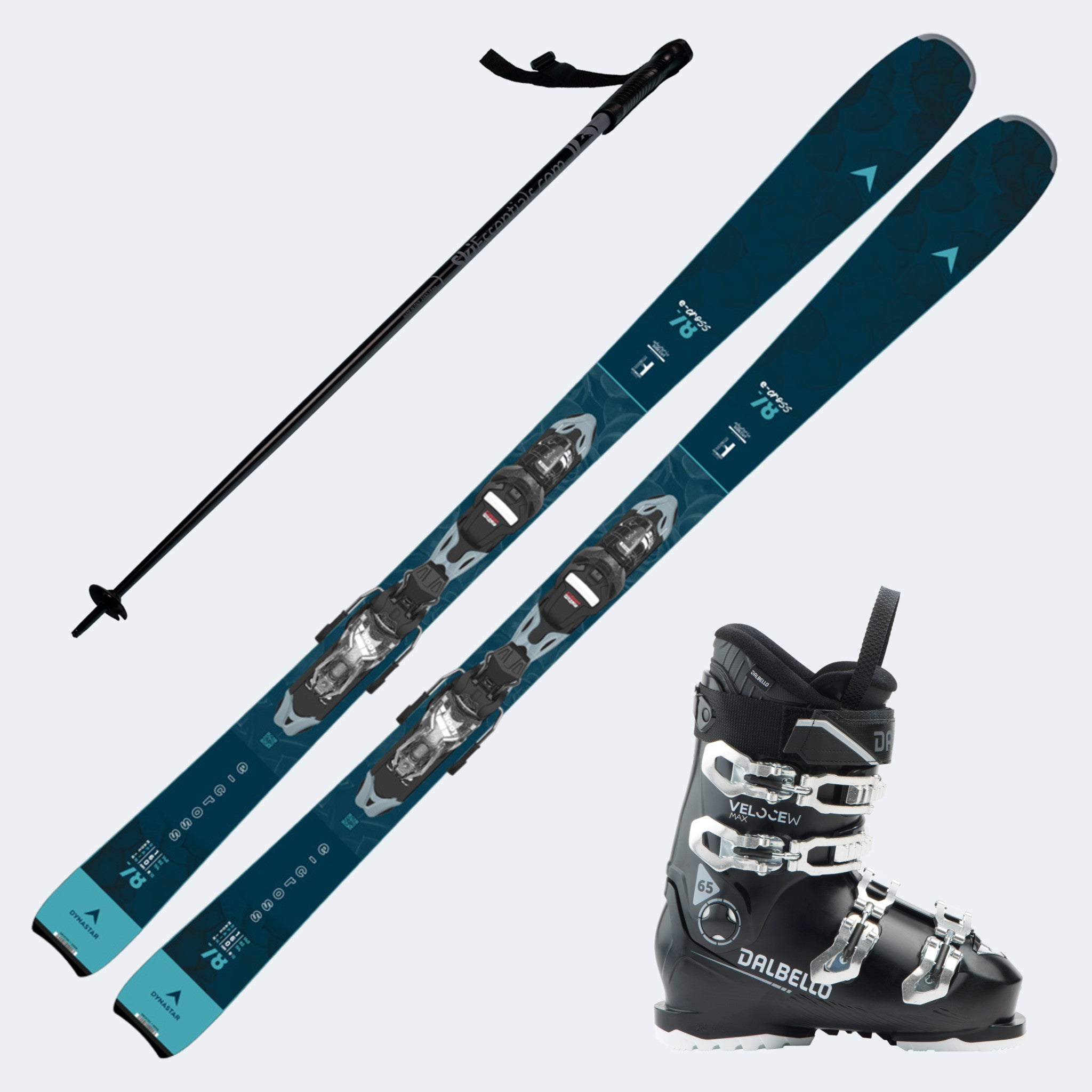 2025 Dynastar E-Cross 78 Women's Skis w/ Xpress 10 GW Bindings