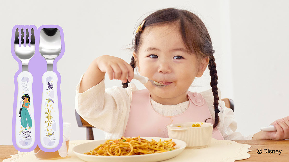 1.5歳ごろ～】フォーク&スプーン print ジャスミン ディズニー
