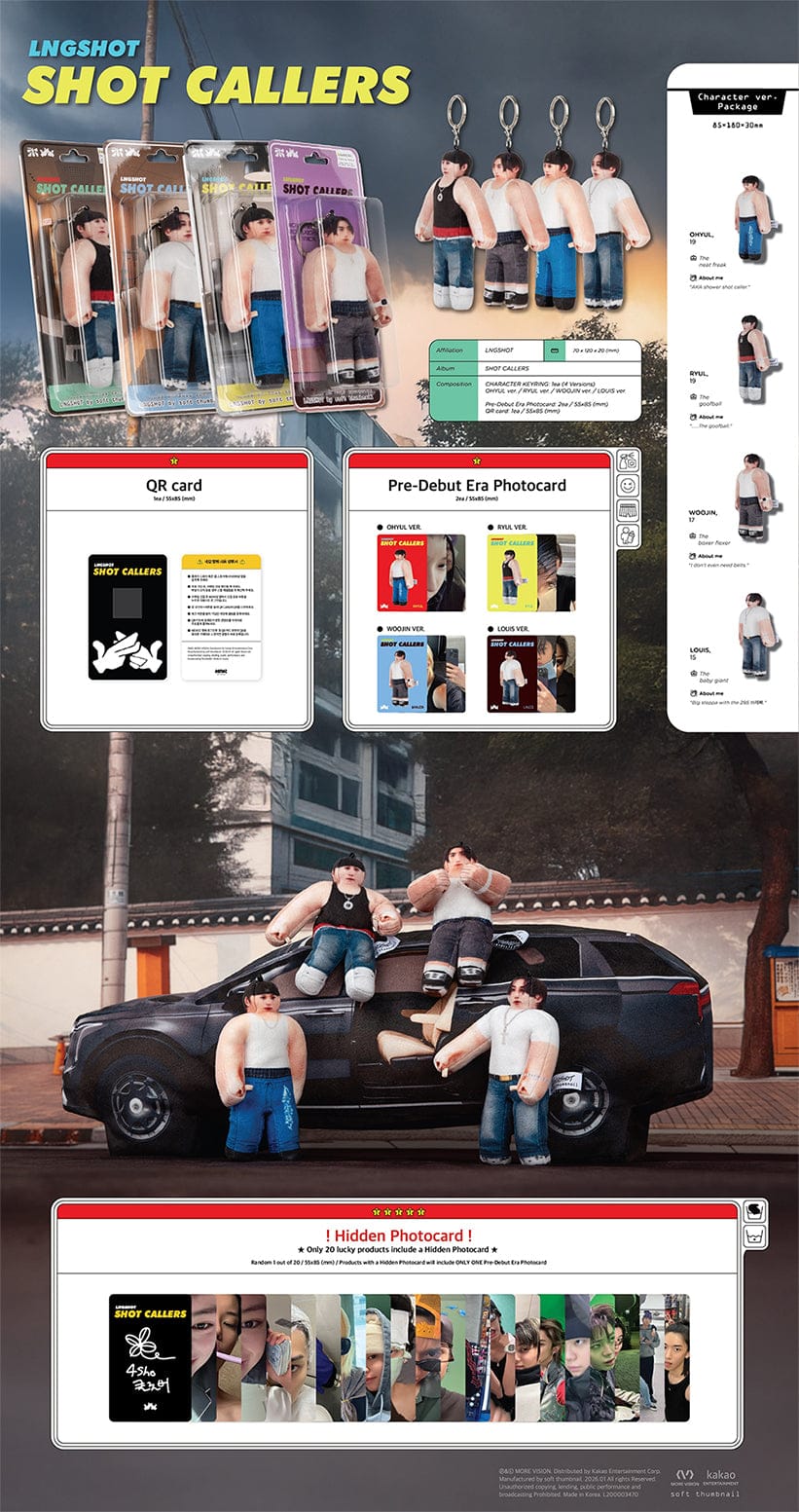 LNGSHOT - EP [SHOT CALLERS] (Character Ver.) 限定盤