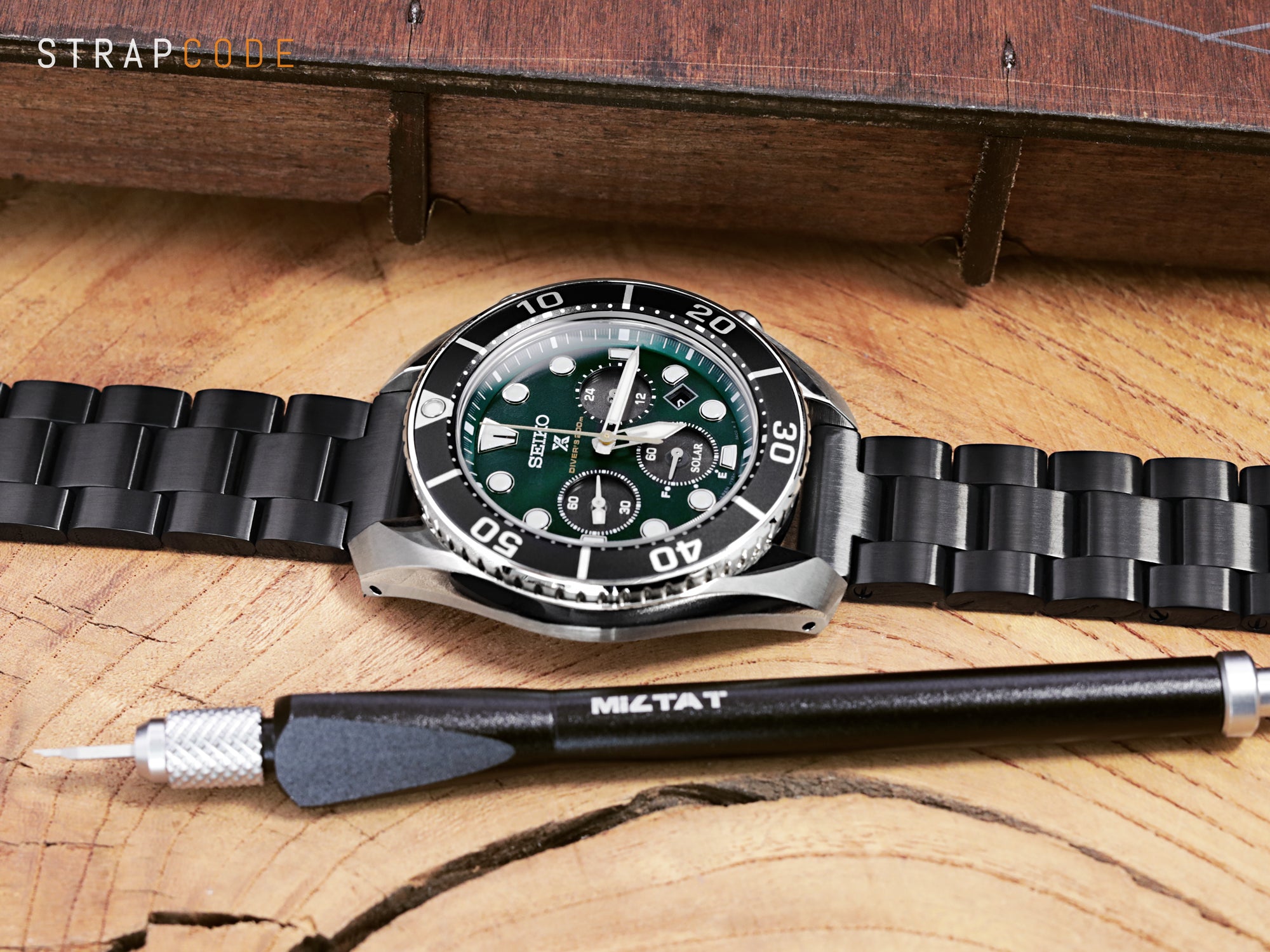 Seiko Sumo Looking Solar Prospex Chrono SSC807 | Strapcode