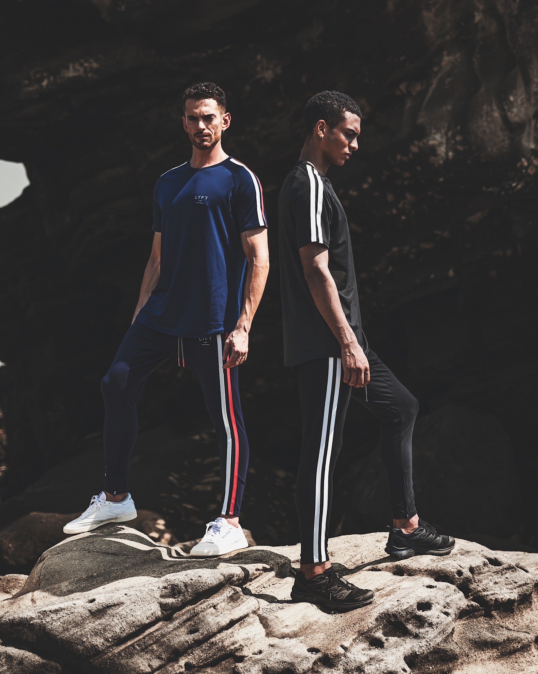 LYFT Stretch 2 Line Pants - Navy – LÝFT