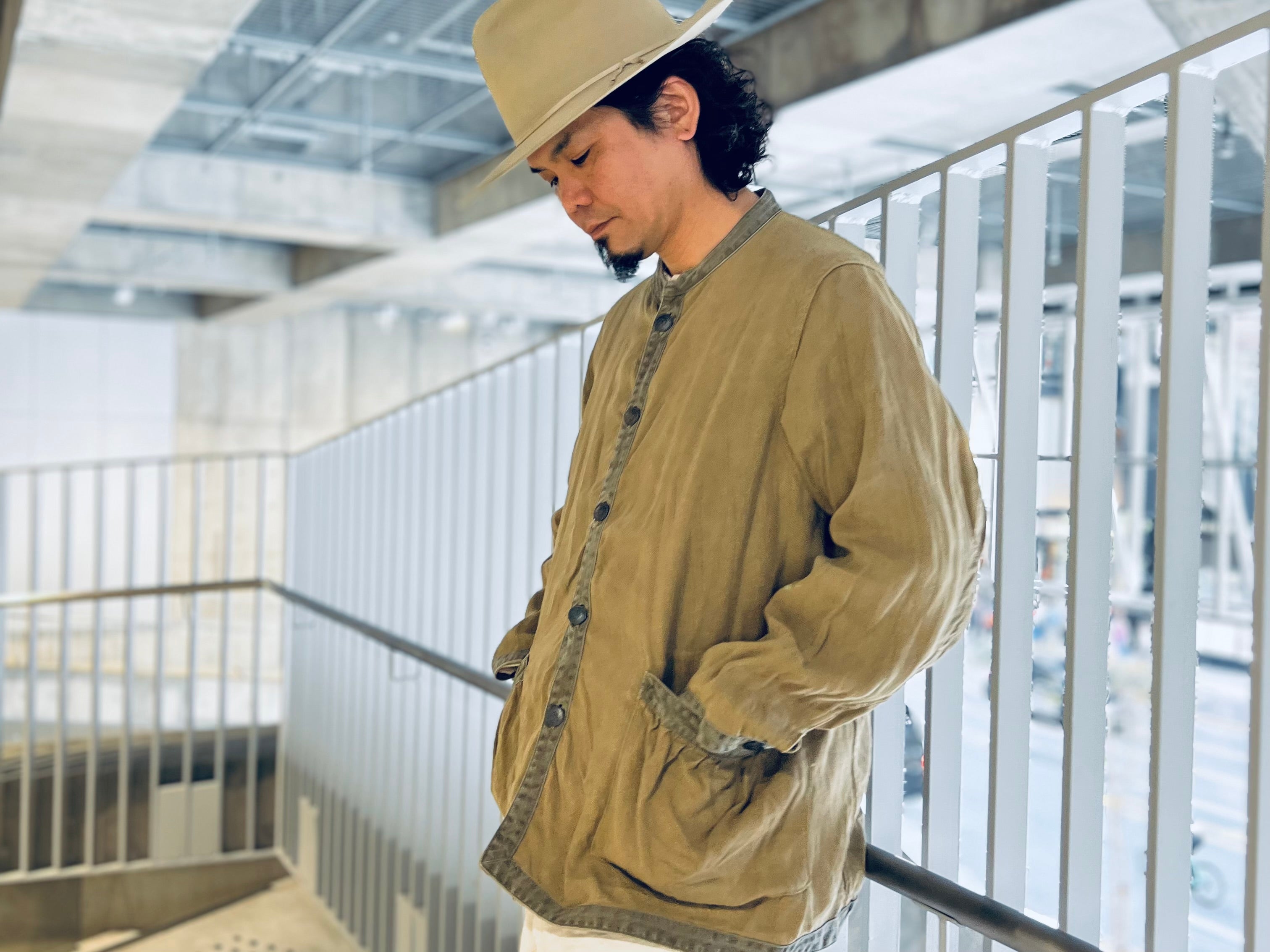 着心地と風合いの両立》FRENCH WORK JACKET - LINEN PIN OX
