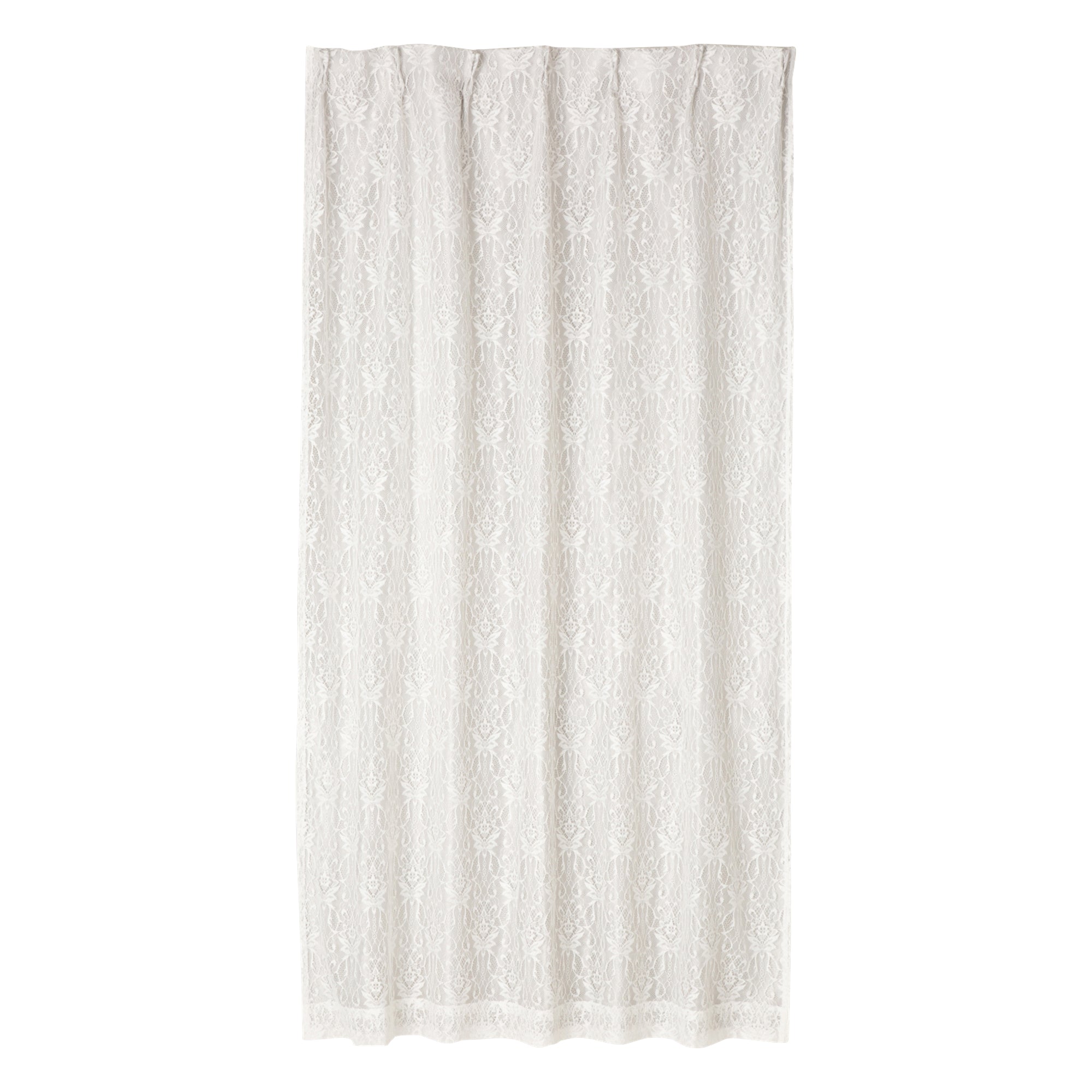 ドレッシー×スペイシア ダブルカーテン ホワイト H1350×W1000（レース