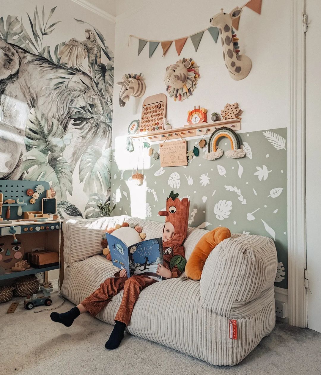 LoungePug2人掛けアルバートソファビーズクッションふわふわ