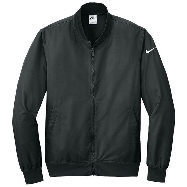 Nike Men's Black Full-Zip Chest Swoosh Jacket