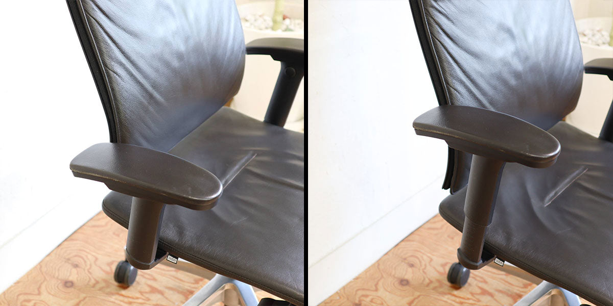 SEDUS OPEN UP ハイバックチェア 黒革 ワークチェア 中古 オフィス