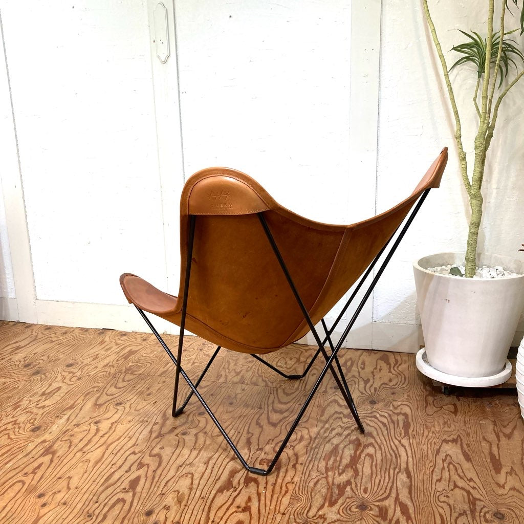 クエロ / CUERO BKFチェア バタフライチェア マリポサ ブラウン 中古