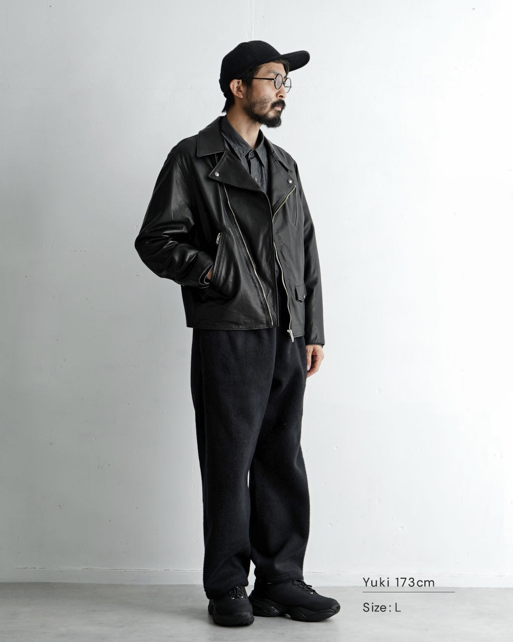 PORTER CLASSIC ピーシー レザー ライダース ジャケット ダブル PC