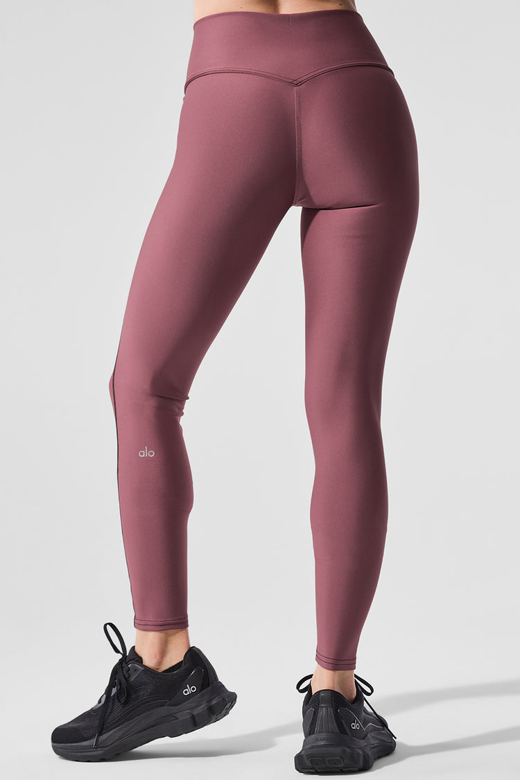 Airlift High-Waist Redefine Legging - Burgundy Truffle/Black | ALO