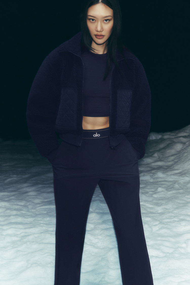 Suit Up Trouser (Long) - Navy | ALO