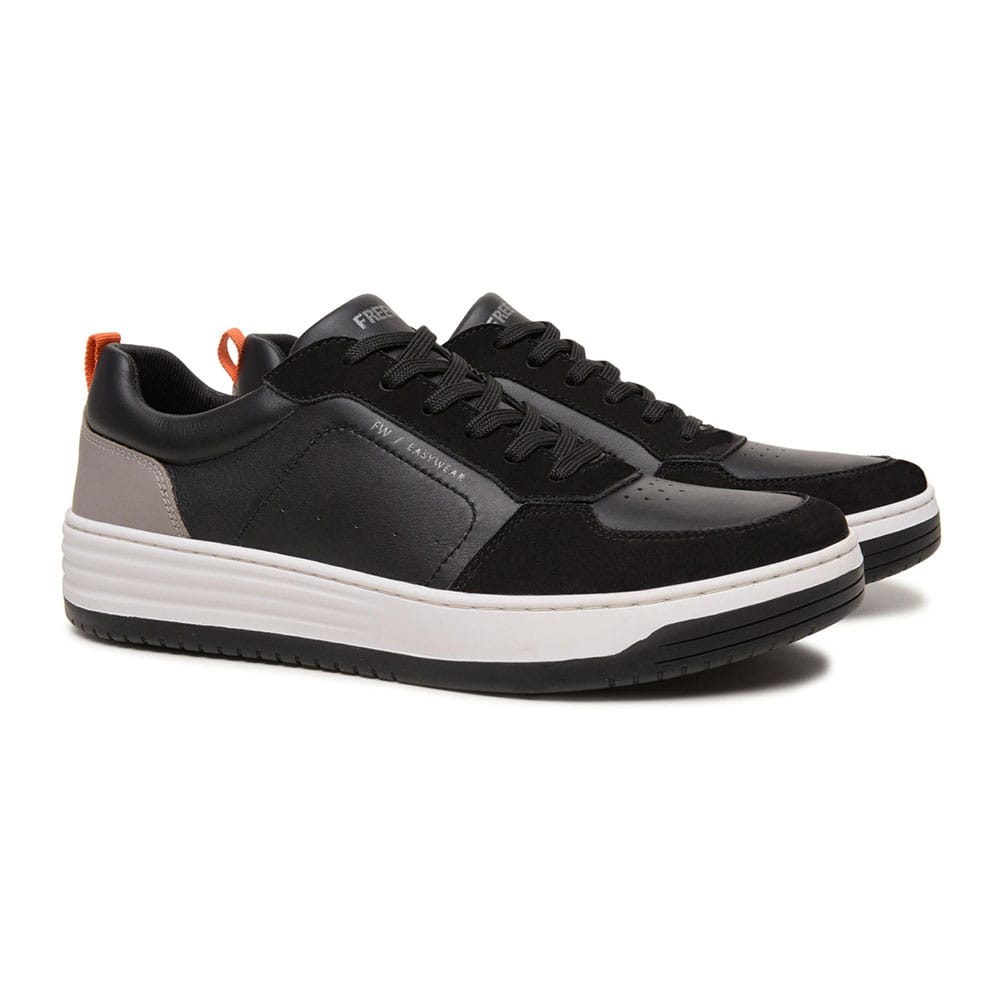 Tênis Masculino Freeway Loud12 3981 Couro Preto - Masculino, Tênis