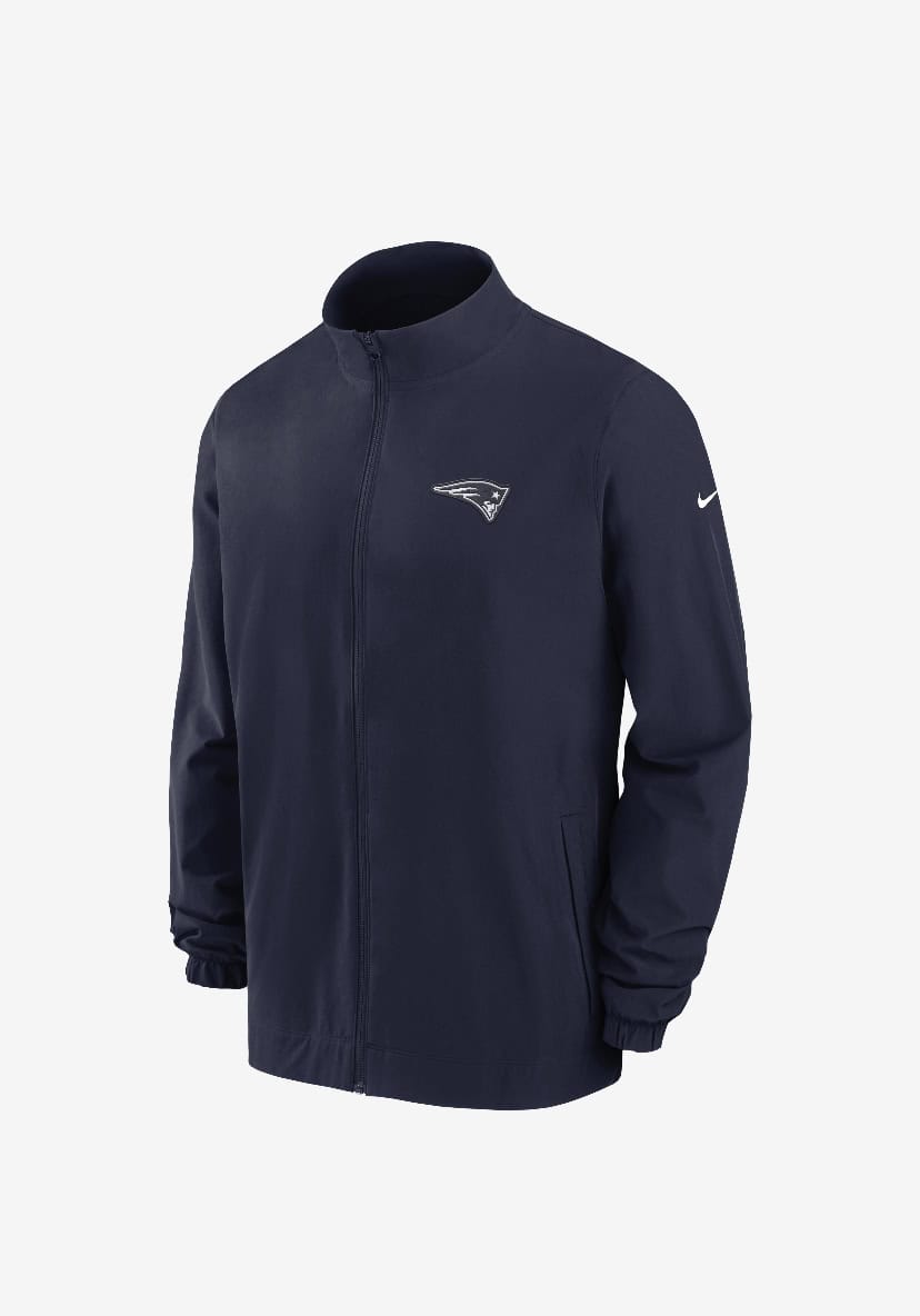 Men's NFL New England Patriots Nike 2023 Sideline Woven Jacket