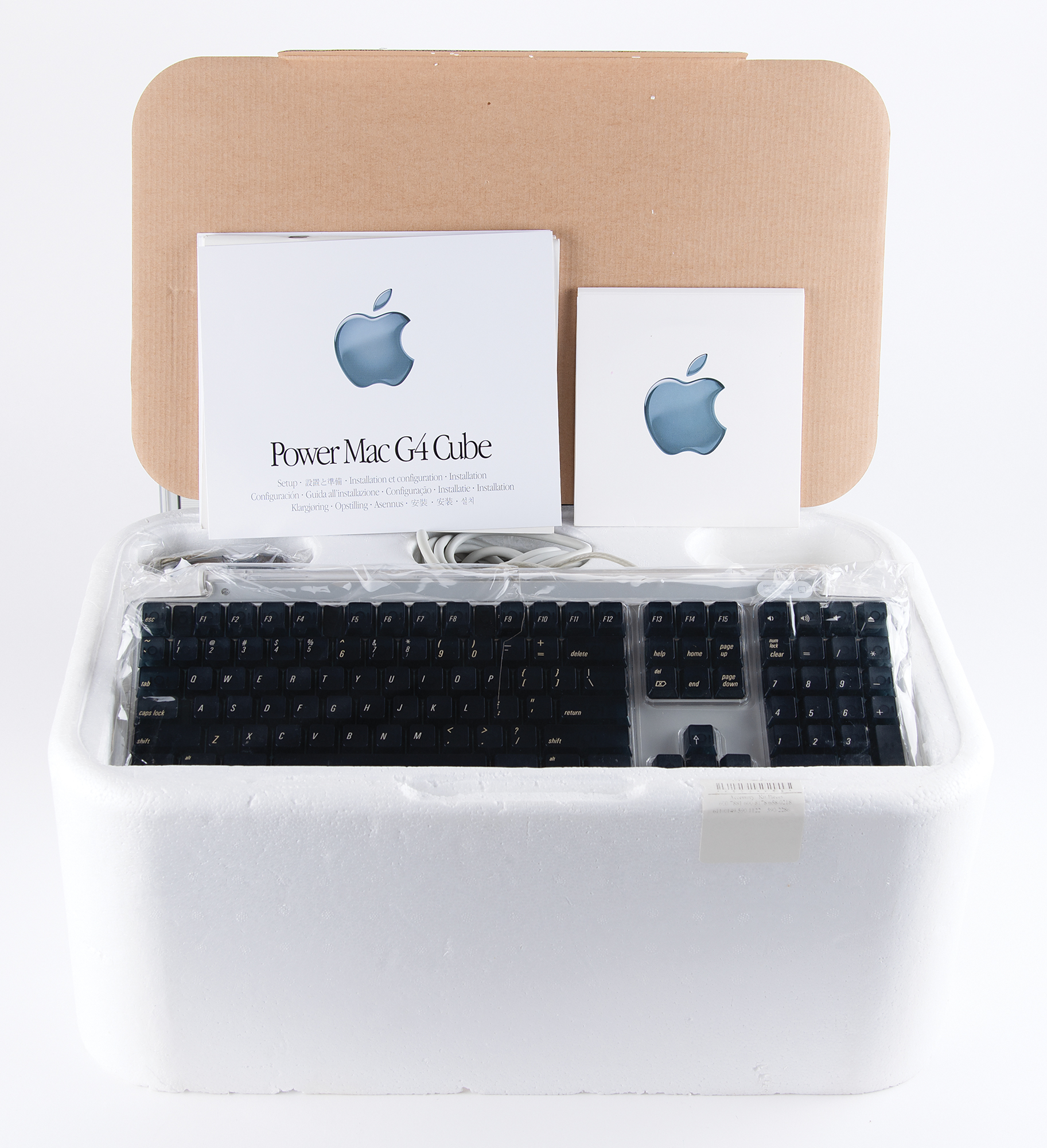 Apple Power Mac G4 Cube Desktop Computer and Apple Studio Display