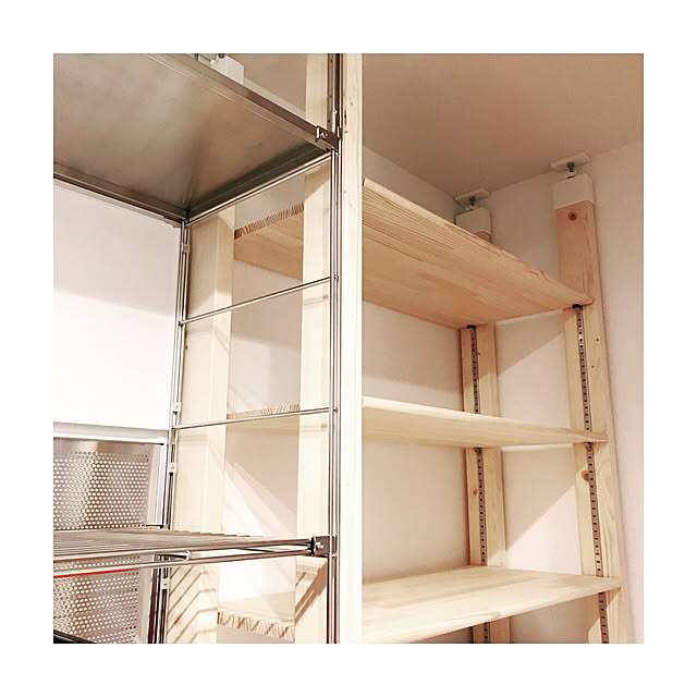 無印良品 ステンレスユニットシェルフ用・つっぱりパーツ・大 - 通販