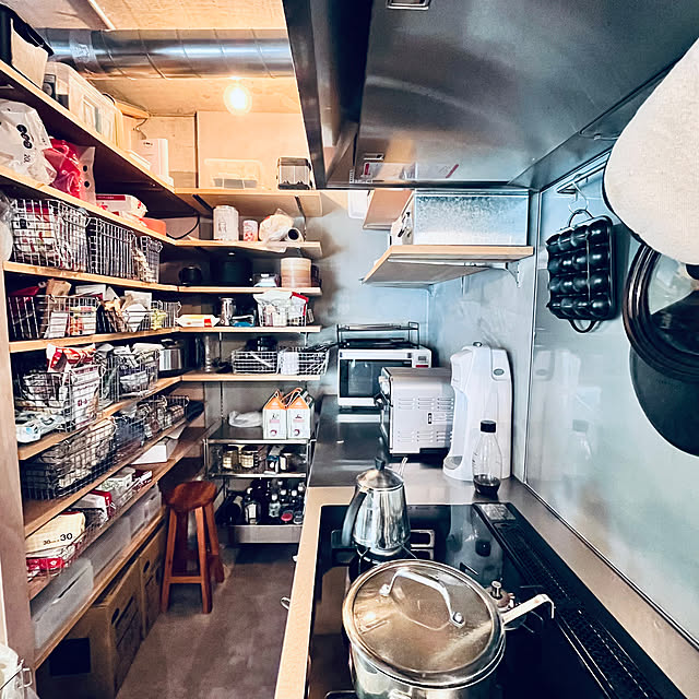 ステンレスユニットシェルフワゴンセット 幅64．5×奥行41×高さ70．5cm