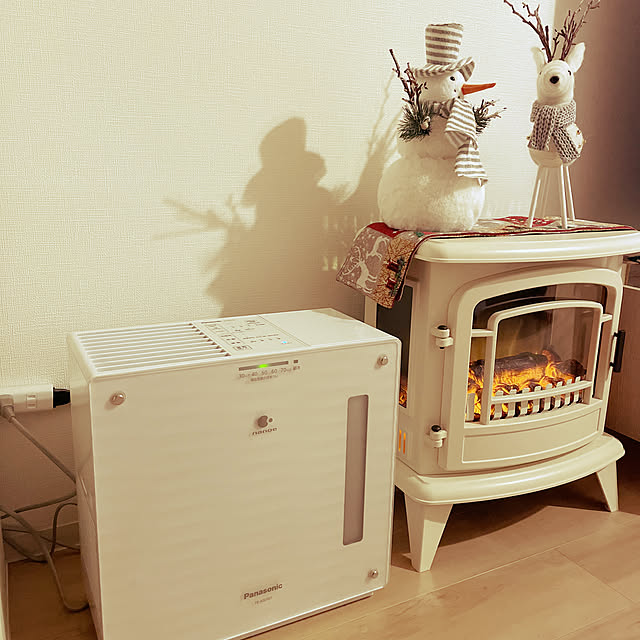 ニトリ ミドルワイド暖炉型ファンヒーター(NI アイボリー) - 通販