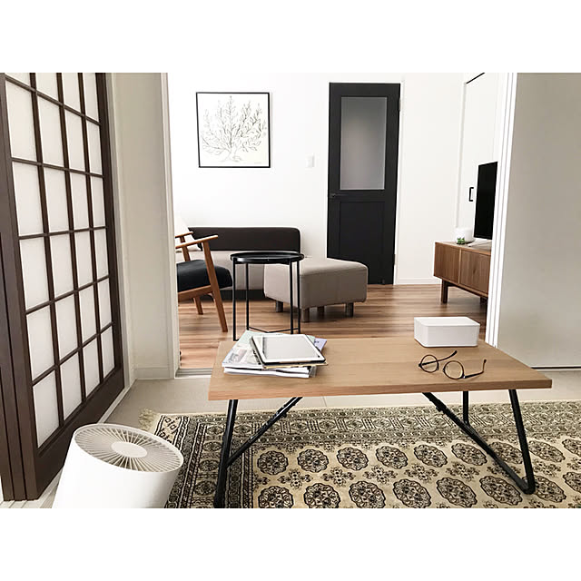 無印良品 折りたたみローテーブル・幅90cm・オーク材 オーク材