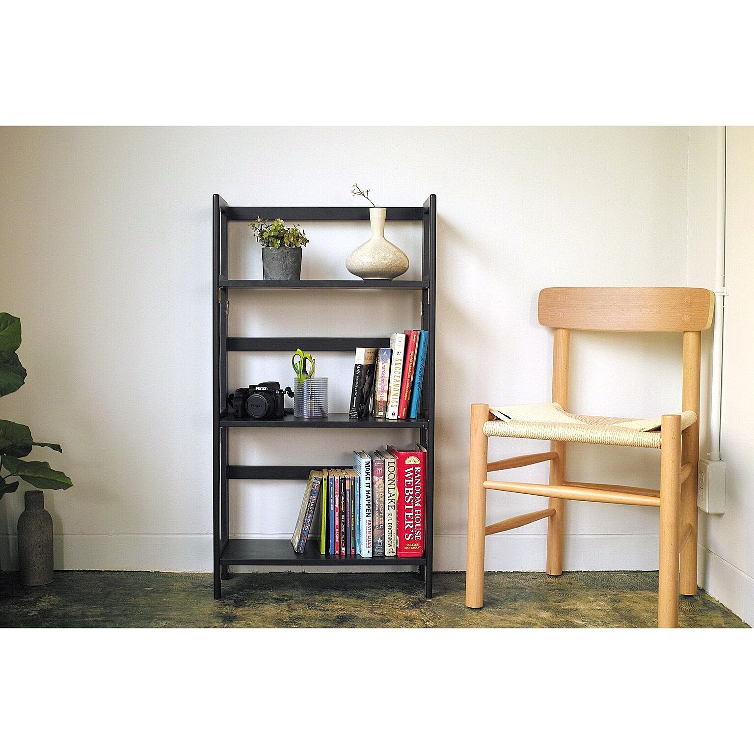 Will-Limited. フォールディングシェルフ 3段 天然木 パイン材 スリム