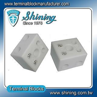 TC-652-A Panel Mounted 600V 65A 2 Pole Ceramic Terminal Block