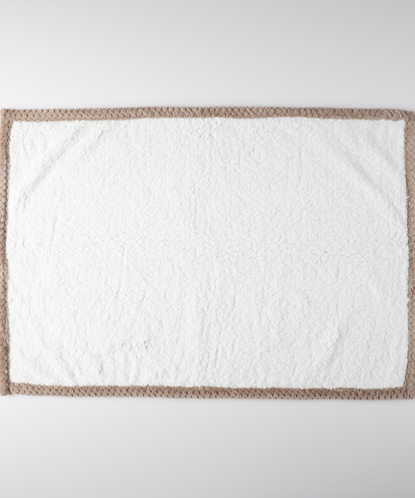 ダイヤカットボアブランケット(ONE SIZE グレー): ファッション雑貨