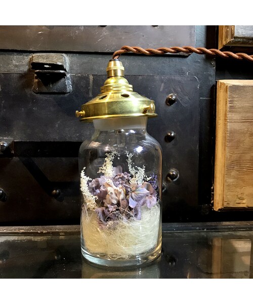 m.soeur（エムスール）の「【布花】flower bottle light(フラワー