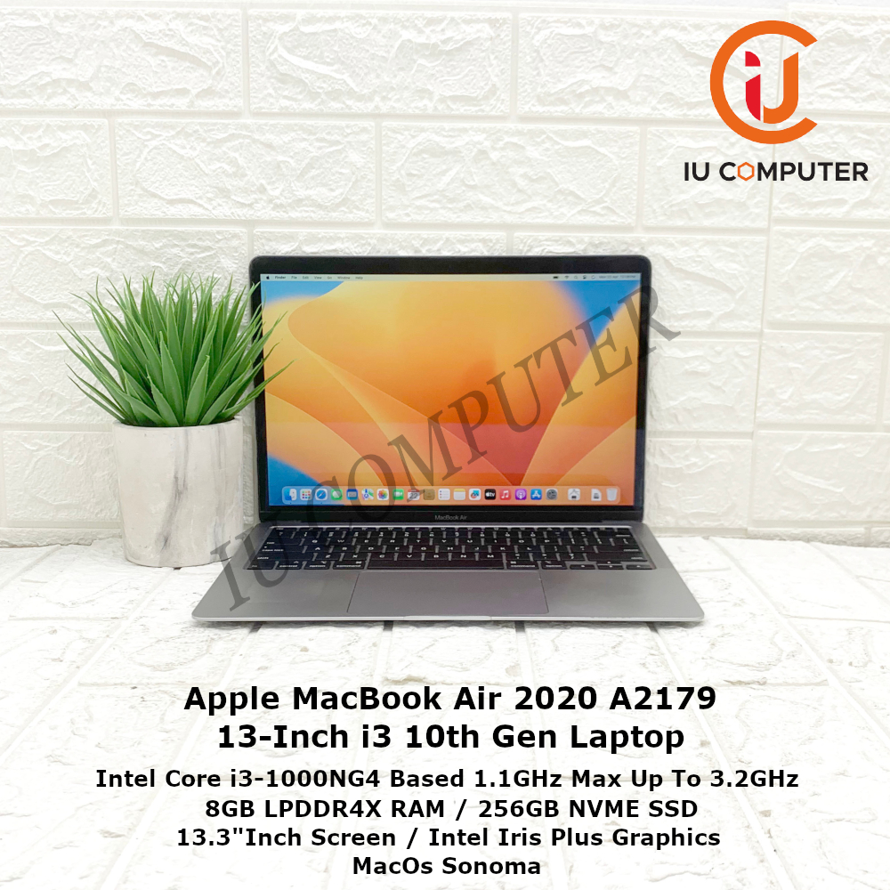 APPLE MACBOOK AIR 2020 A2179 13 INCH INTEL CORE I3-1000NG4 8GB