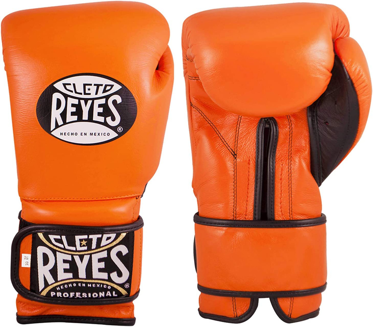Cleto Reyes Hook & Loop Training Gloves Tiger Orange | Pro Fight Shop