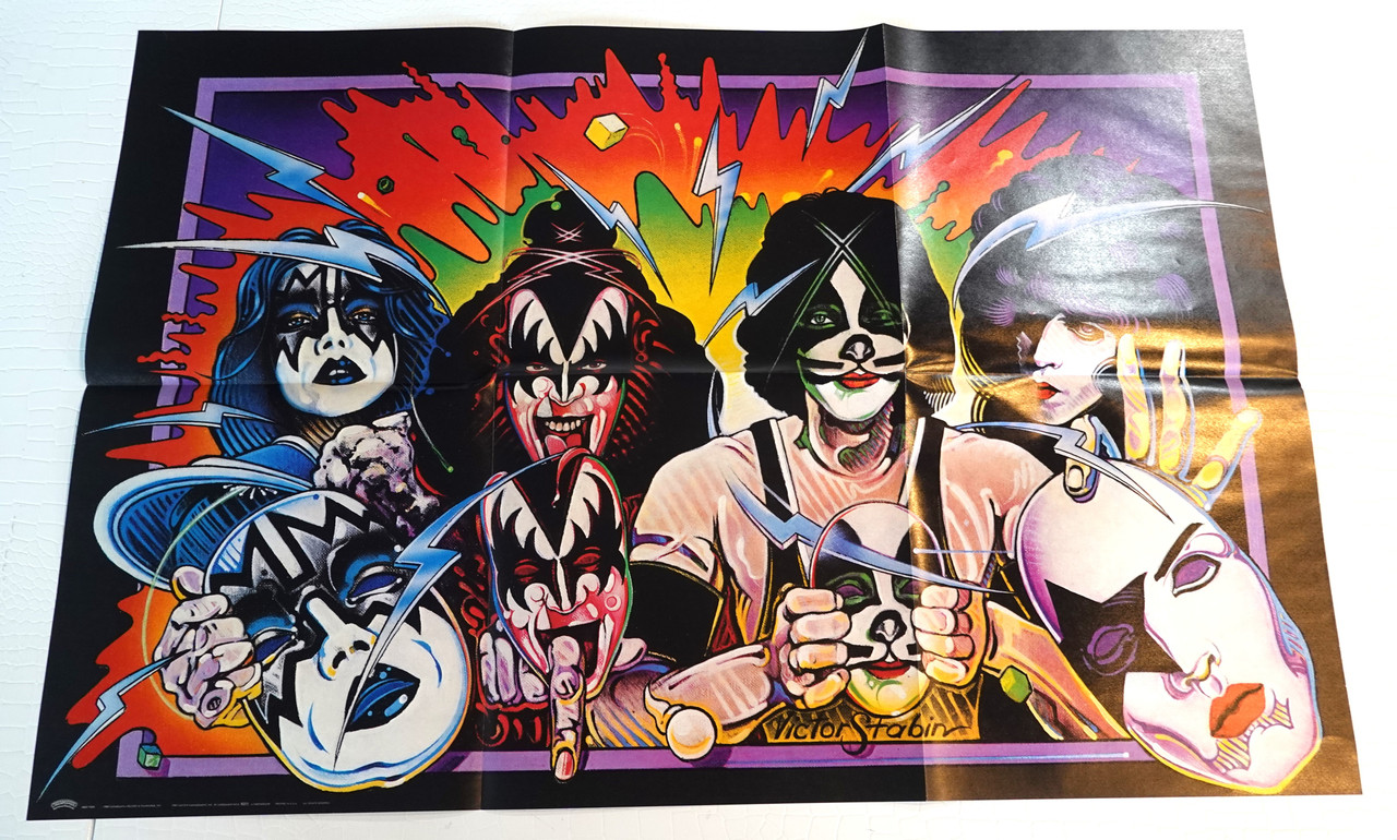 KISS Unmasked LP 1980 7225 with Poster RCA Release