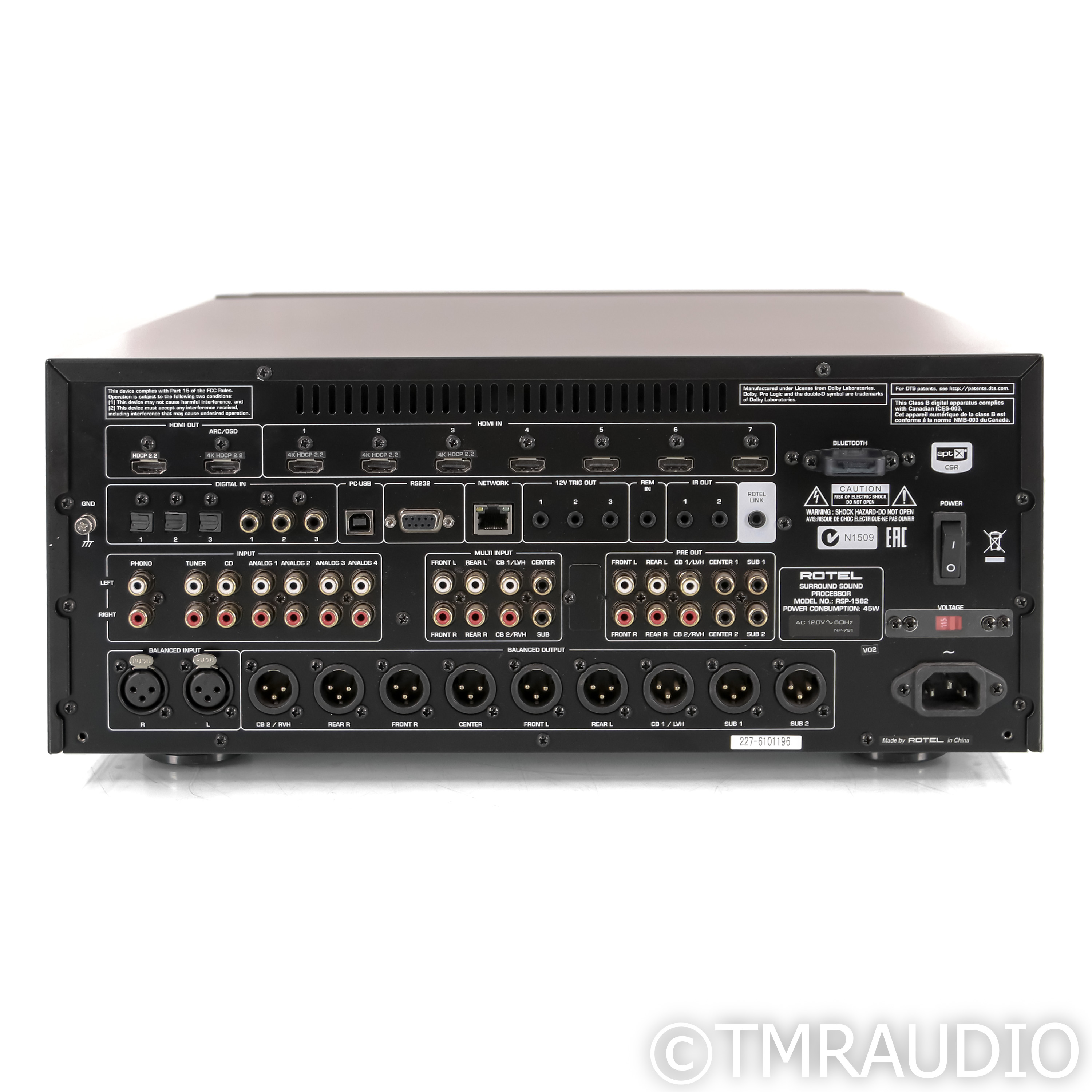 Rotel RSP-1582 7.2 Channel Home Theater Processor