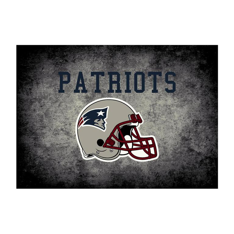 NFL Distressed New England Patriots Area Rug - Carpetmart.com
