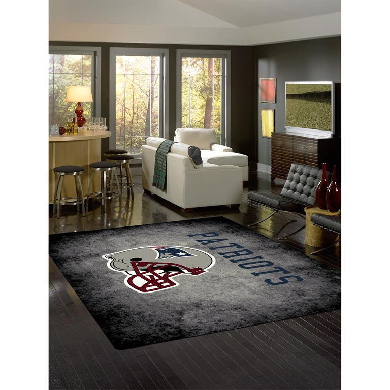 NFL Distressed New England Patriots Area Rug - Carpetmart.com