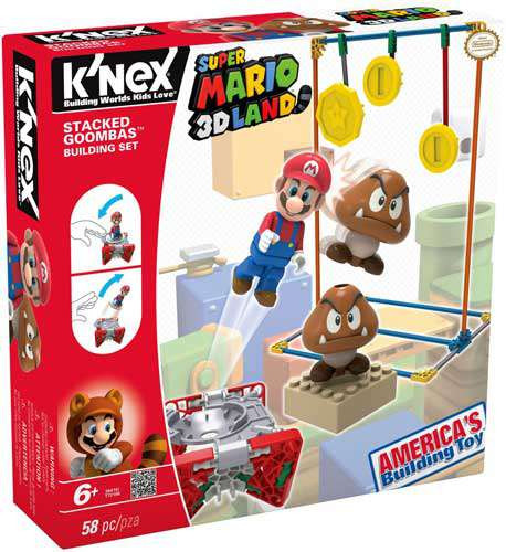 KNEX Super Mario 3D Land Stacked Goombas Set 38419 Damaged Package