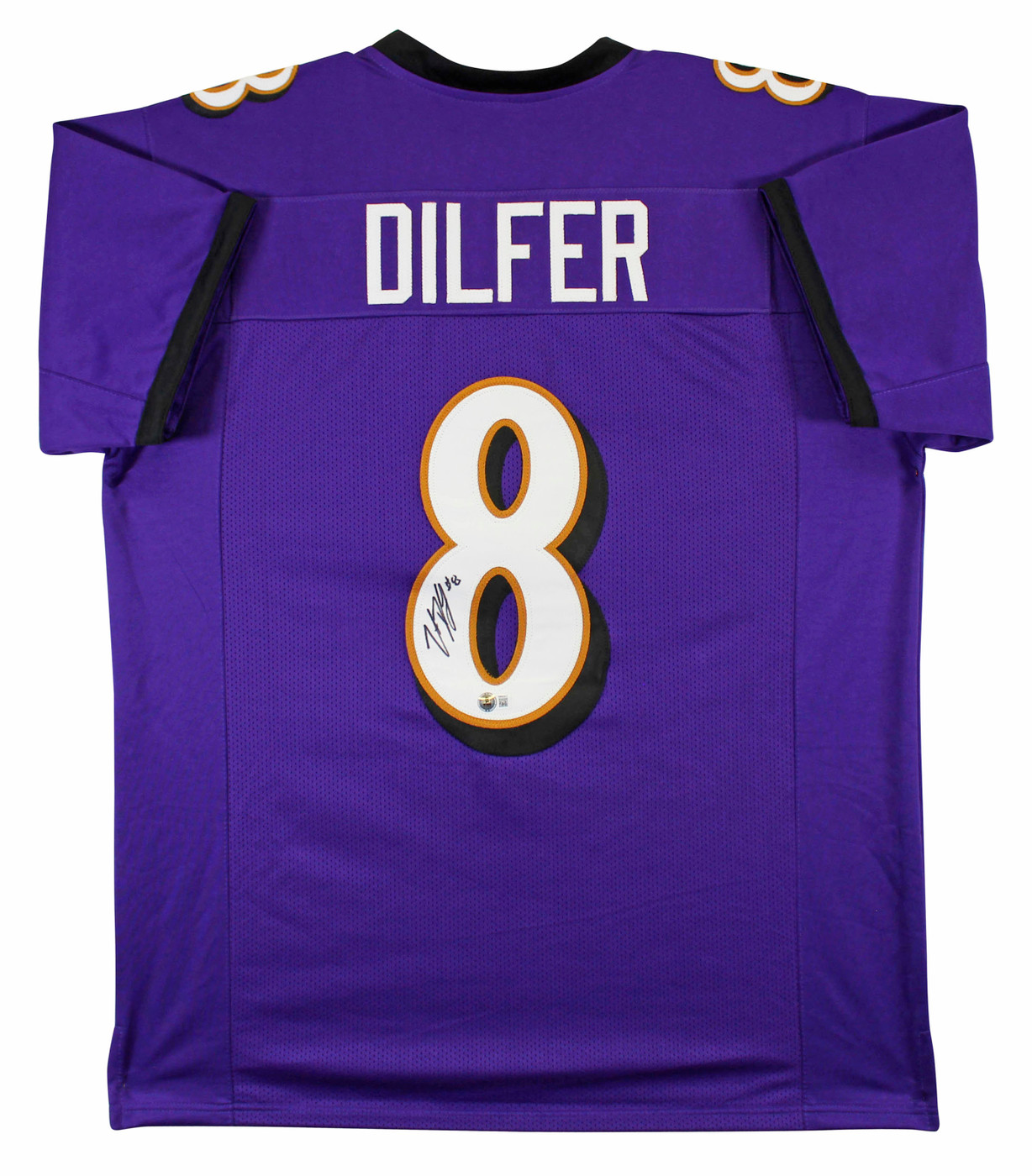 Trent Dilfer Authentic Signed Purple Pro Style Jersey Autographed